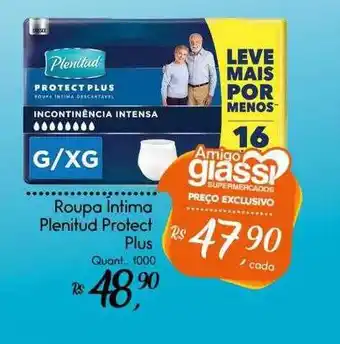 Giassi Supermercados Roupa intíma plenitud protect plus oferta