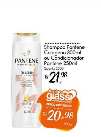 Giassi Supermercados Shampoo pantene colageno ou condicionador pantene oferta