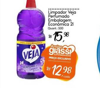 Giassi Supermercados Limpador veja perfumado embalagem econômica oferta
