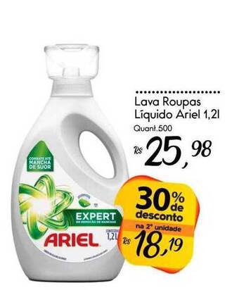 Giassi Supermercados Lava roupas líquido ariel oferta