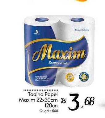 Giassi Supermercados Toalha papel maxim oferta
