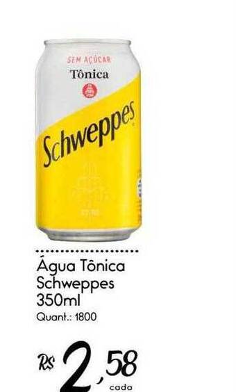 Giassi Supermercados Água tônica schweppes oferta