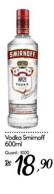 Giassi Supermercados Vodka smirnoff oferta