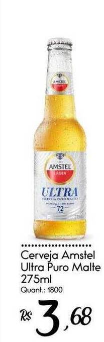 Giassi Supermercados Cerveja amstel ultra puro malte oferta