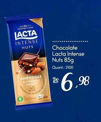 Giassi Supermercados Chocolate lacta intense nuts oferta