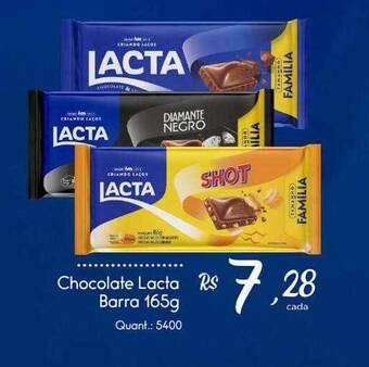 Giassi Supermercados Chocolate lacta barra oferta