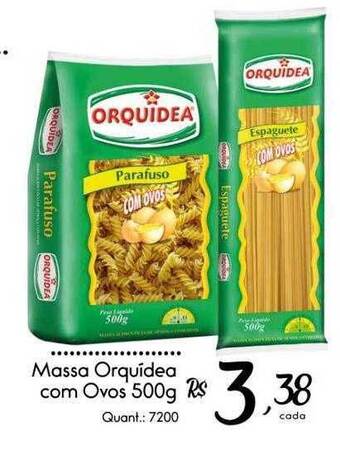 Giassi Supermercados Massa orquídea com ovos oferta