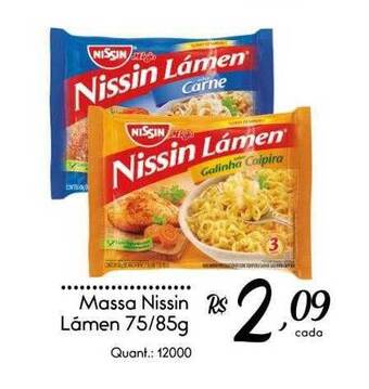 Giassi Supermercados Massa nissin lámen oferta