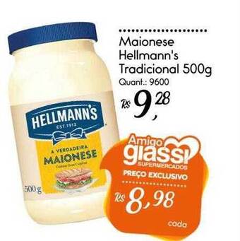Giassi Supermercados Maionese hellmann's tradicional oferta