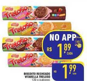Mercantil Rodrigues Biscoito recheado vitarella treloso oferta