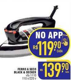 Ferro a seco black & decker