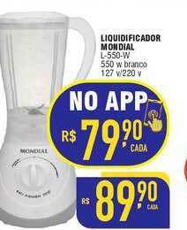 Mercantil Rodrigues Liquidificador mondial oferta
