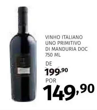 Super Nosso Vinho italiano uno primitivo di manduria doc oferta