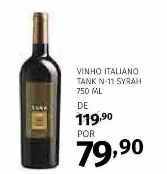 Super Nosso Vinho italiano tank n-11 syrah oferta