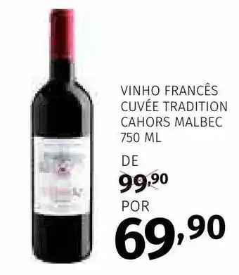 Super Nosso Vinho francês cuvée tradition cahors malbec oferta