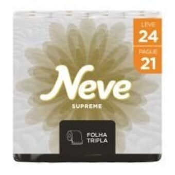 Angeloni Papel higiênico neve supreme folha tripla leve 24 pague 21 unidades 20 oferta