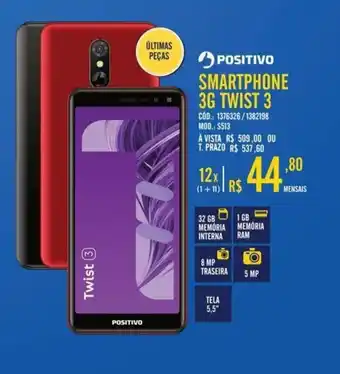 Zema Positivo Smartphone 3G Twist 3 oferta