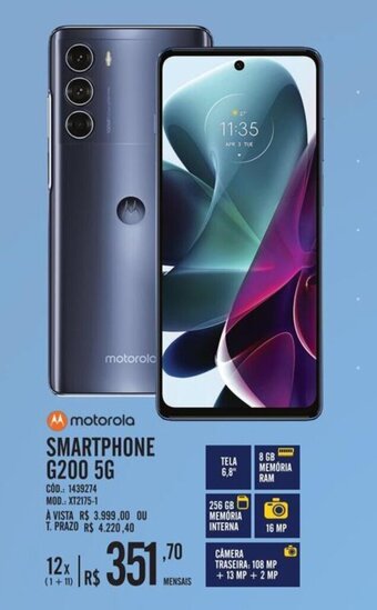 Zema Motorola Smartphone G200 5G oferta