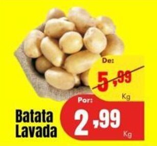 Barbosa Supermercados Batata Lavada 1kg oferta