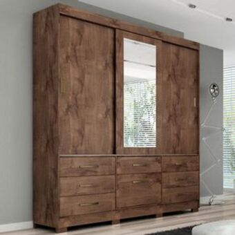 Sipolatti Guarda roupas panan luiza slide glass 3 portas de correr oferta