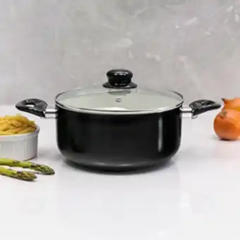 Preçolândia Caçarola com revestimento cerâmico arujá preta 20cm - meridional oferta