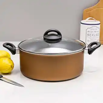 Preçolândia Panela caçarola antiaderente ilhéus cobre 26cm - meridional oferta