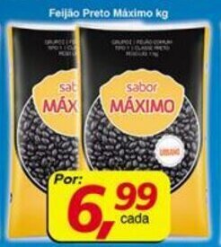 Supermercados Guanabara Feijao Preto Maximo 1kg oferta