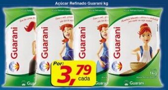 Supermercados Guanabara Acucar refinado Guarani 1kg oferta