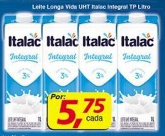 Supermercados Guanabara Leite Longa Vida UHT Italac Integral tp 1L oferta