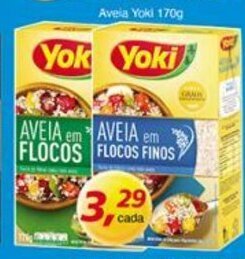 Supermercados Guanabara Aveia Yoki 170g oferta
