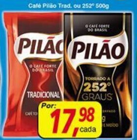 Supermercados Guanabara Cafe Pilao Trad. ou 252 500g oferta