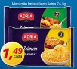 Supermercados Guanabara Macarrao Instantaneo Adria 74.3g oferta