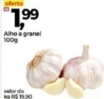 Frangolândia Alho a granel 100g oferta