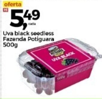 Frangolândia Uva Black Seedless Fazenda Potiguara 500g oferta