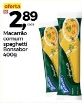 Frangolândia Macarrao comum spaghetti Bonsabor 400g oferta