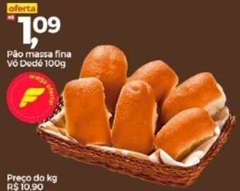 Frangolândia Pao Massa Fina Vo Dede 100g oferta