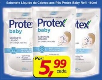 Sabonete Liquido da Cabeca aos Pes Protex Baby Refil 180ml