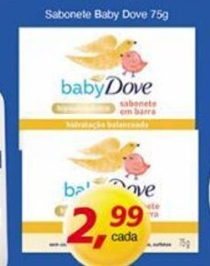 Supermercados Guanabara Sabonete Baby Dove 75g oferta