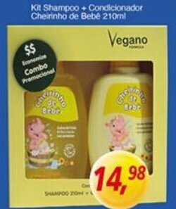 Kit Shampoo + Condicionador Cheirinho de Bebe 210ml