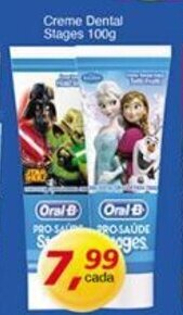 Supermercados Guanabara Creme dental Stages 100g oferta