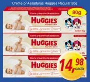 Supermercados Guanabara Creme p/ Assaduras Huggies Regular 80g oferta