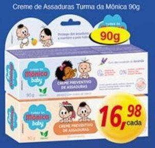 Supermercados Guanabara Creme de Assaduras Turma da Monica 90g oferta