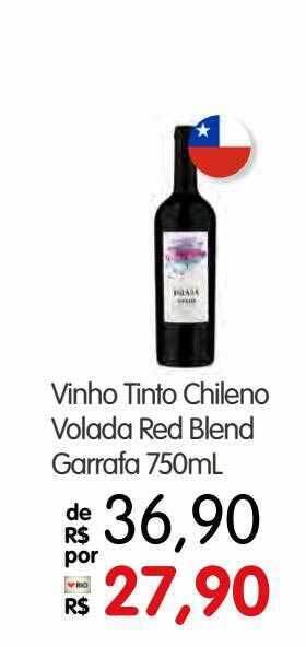 Zona Sul Vinho tinto chileno volada red blend oferta