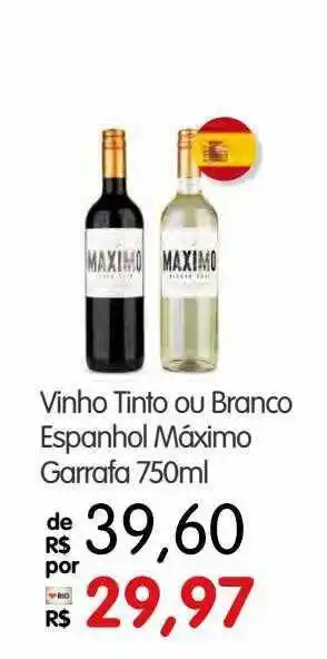Zona Sul Vinho tinto ou branco espanhol máximo oferta