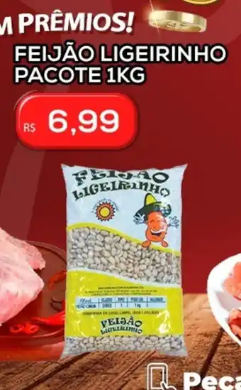 Feijao Ligeirinho pacote 1kg