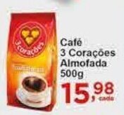Rossi Supermercado Cafe 3 Coracoes Almofada 500g oferta