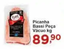Rossi Supermercado Picanha Bassi peca vacuo 1kg oferta