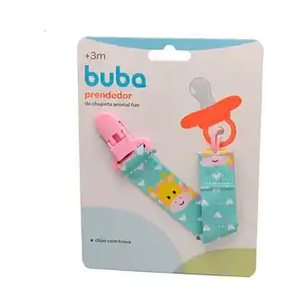 Prendedor de chupeta baby animal fun girafa buba