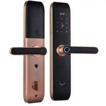 Leroy Merlin Fechadura eletrônica digital biométrica beluni smile bronze oferta