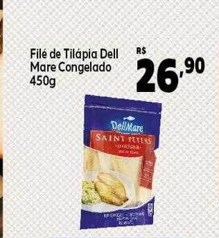 Filé de tilápia dell mare congelado